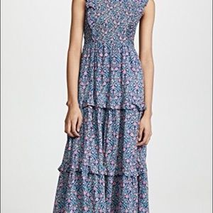 Banjanan Iris Dress in Miranda Floral Blueprint
